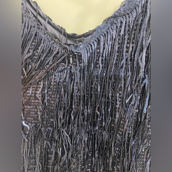 Brand New and Never Worn! Feather Sequin Camisole Dress - Picture 3 of 4